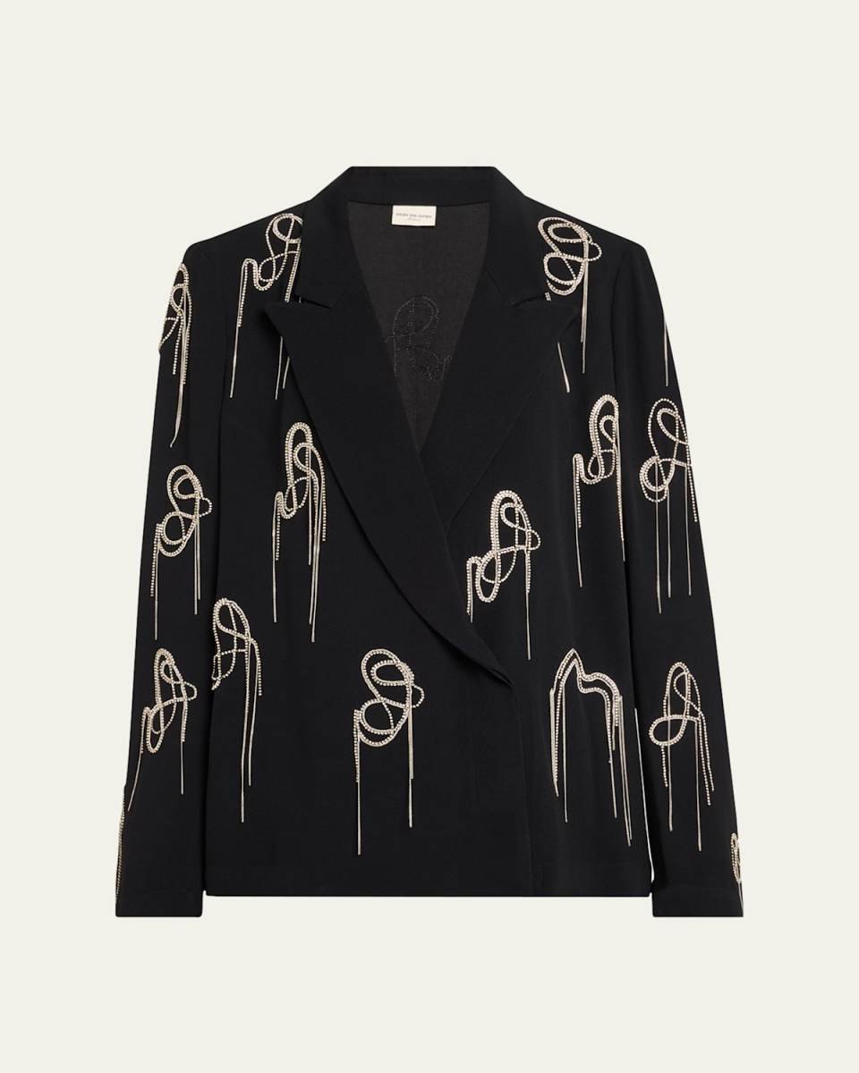 Caplana Crystal Chain Blazer